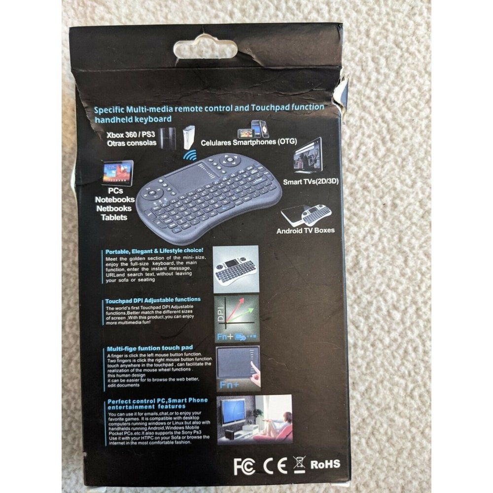Mini Portable Wireless Keyboard With Touchpad T2 - Picture 2 of 10